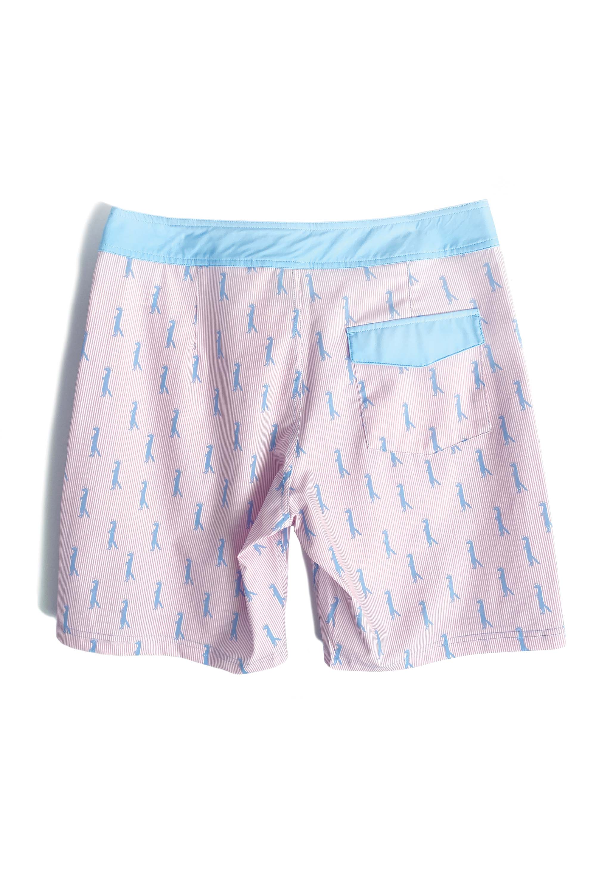Lace-up Boardshort | Mongoose Seersucker