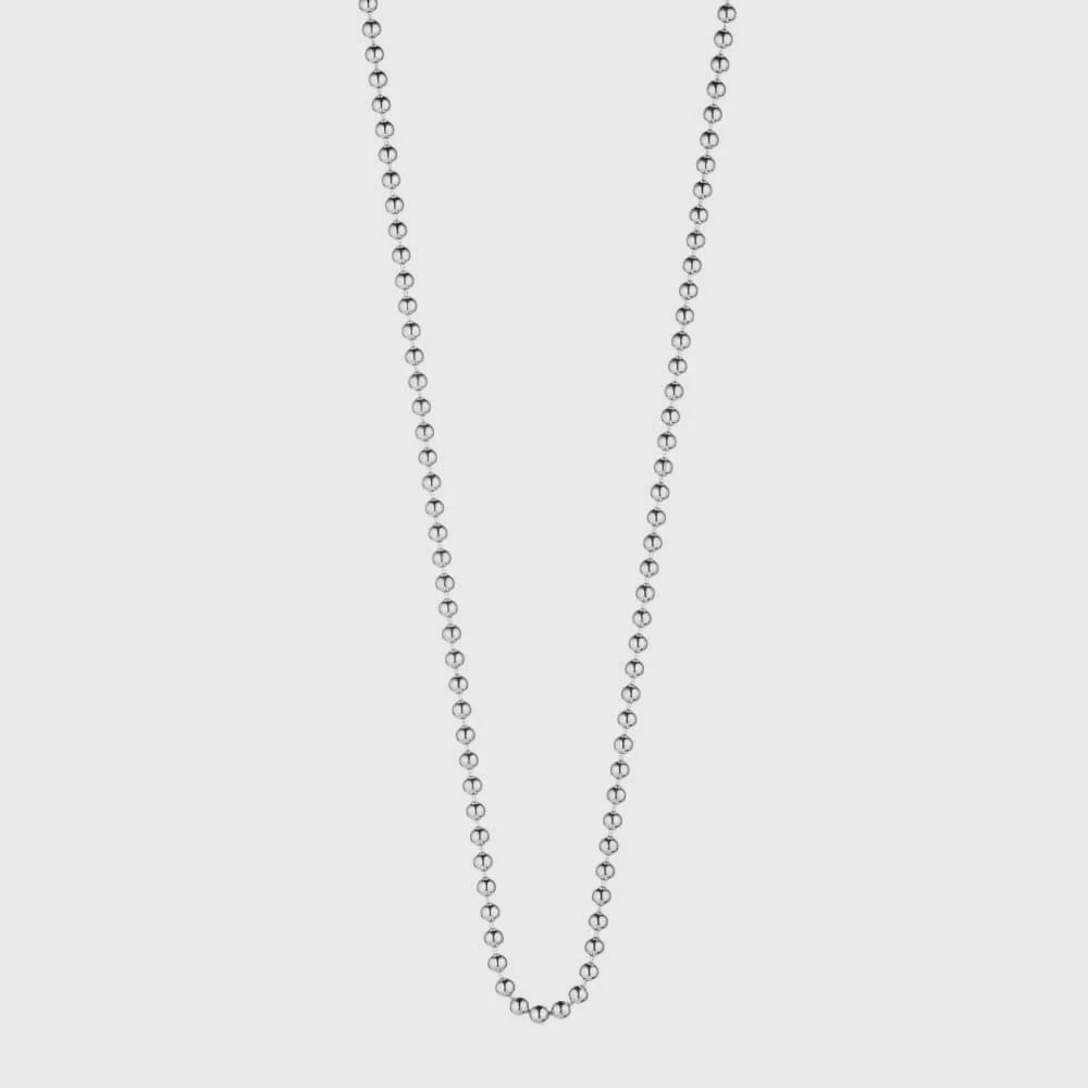 Ball Chain Necklace 16-18 | Silver
