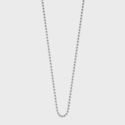 Ball Chain Necklace 16-18 | Silver