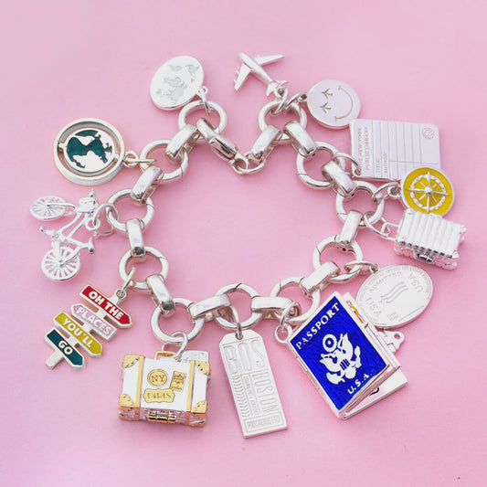 Infinity Link Charm Bracelet | Silver