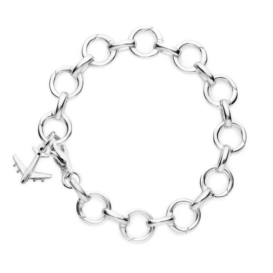 Infinity Link Charm Bracelet | Silver