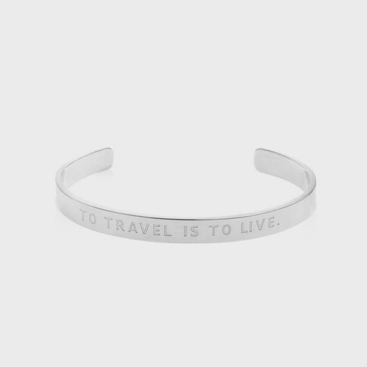 To Live Is to Live Cuff | Silver