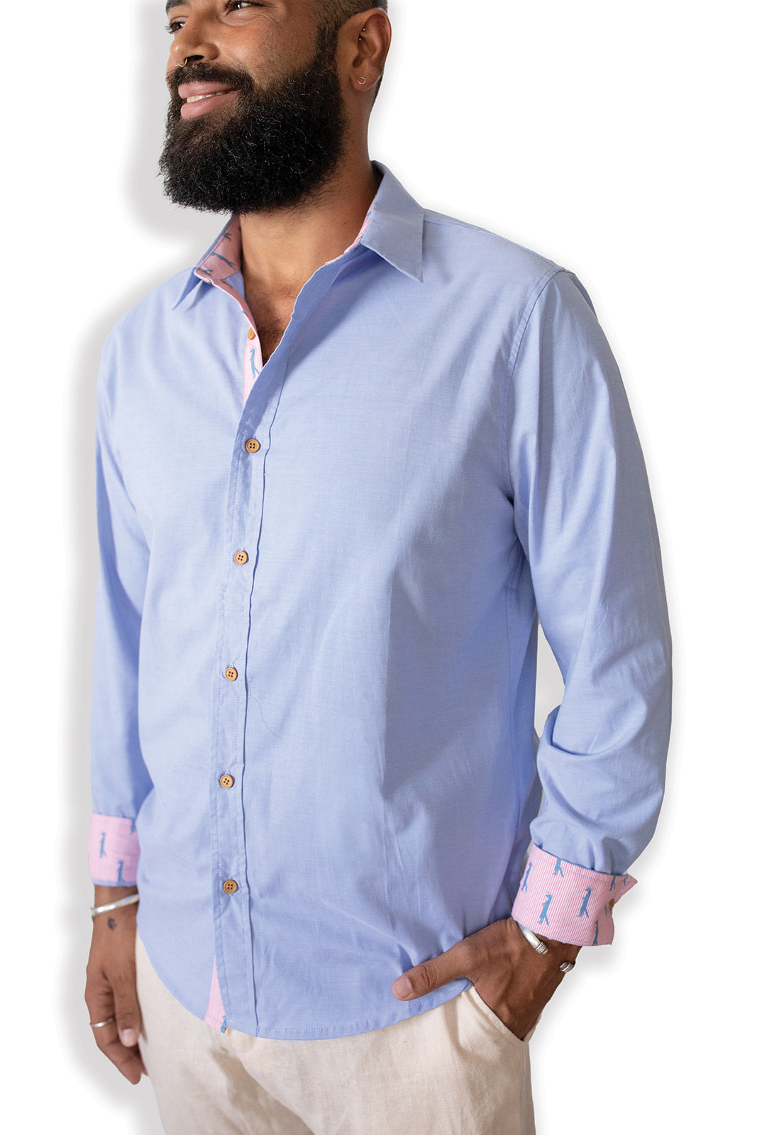 Men's Dress Shirt | Chambray S Men's Dress Shirt | Chambray S