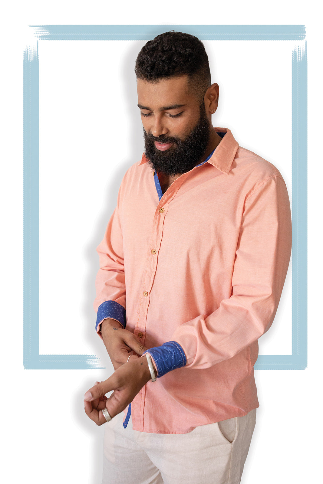 Men's Dress Shirt | Peach