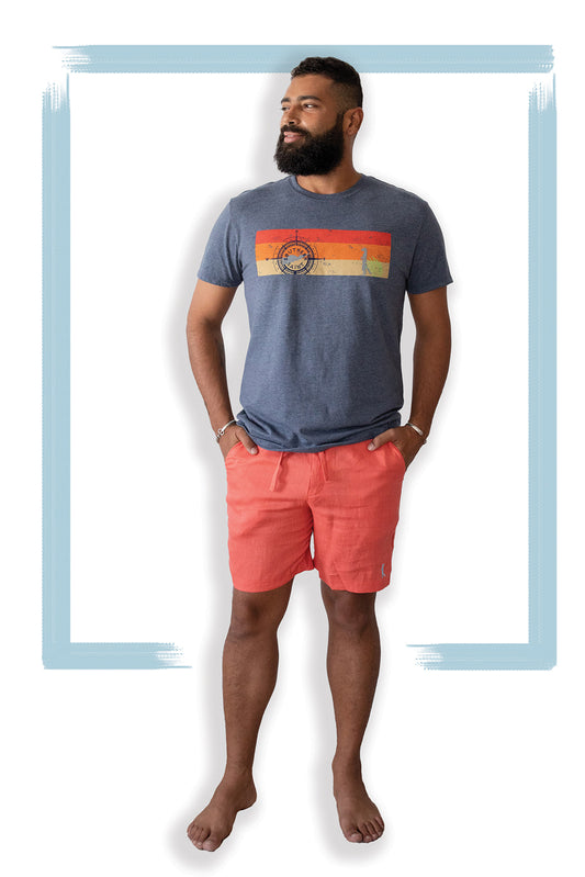 Pantalones cortos de lino | Coral Dk