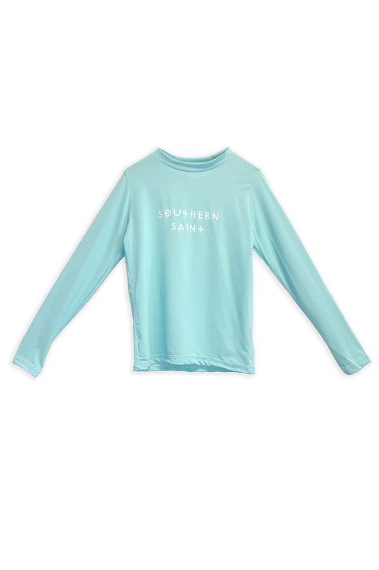 Youth Relaxed Fit Sun Shirt | Seafoam