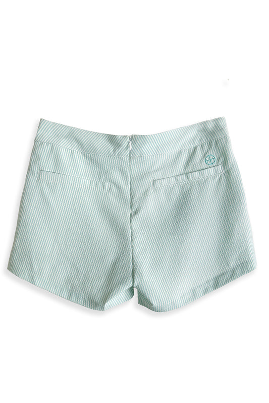 Women's Seersucker Shorts | Mint