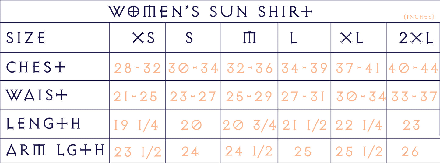 Women's Semi-Fit Sun Shirt | Peach