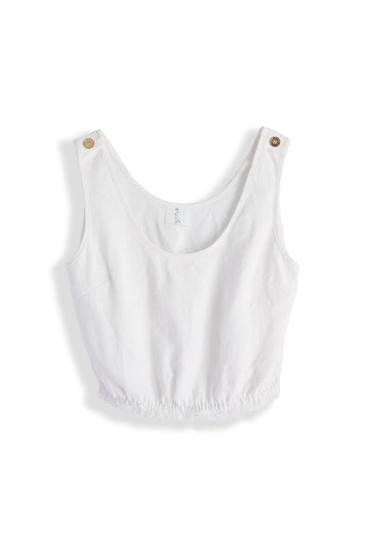 Camiseta sin mangas Charretera para mujer