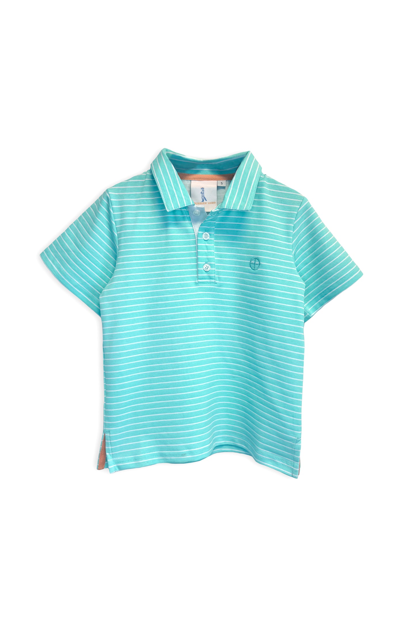 Youth Performance Polo | Mint Stripe