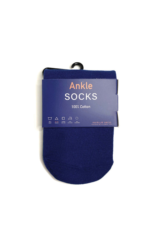 Navy Solid Ankle Sock