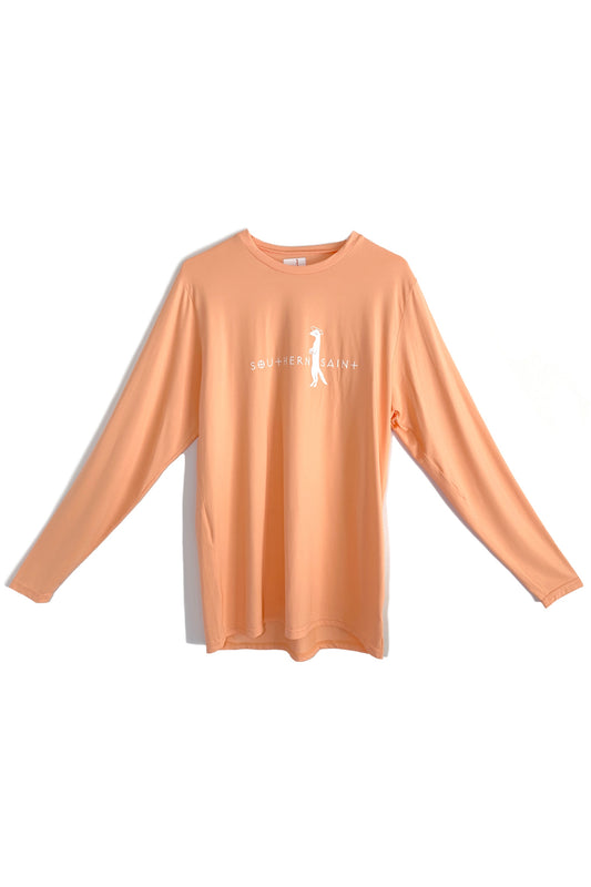 Men's Semi-Fit Sun Shirt LS | Peach