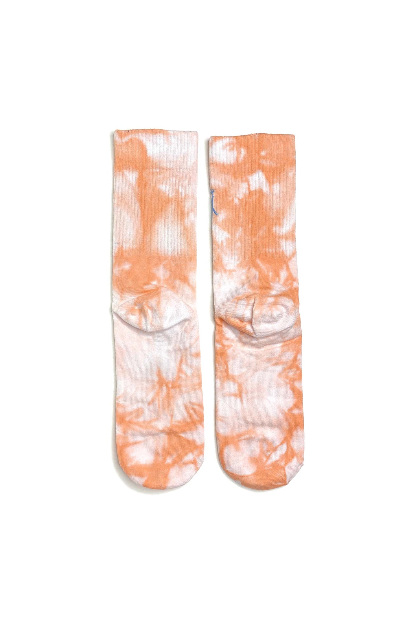 Peach Tie Dye Crew Socks
