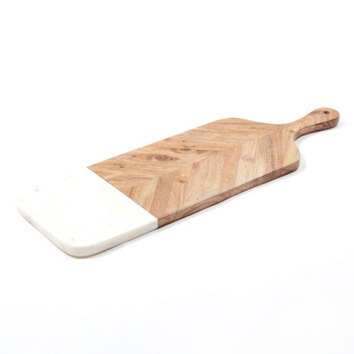 Serving Board | Marble & Wood