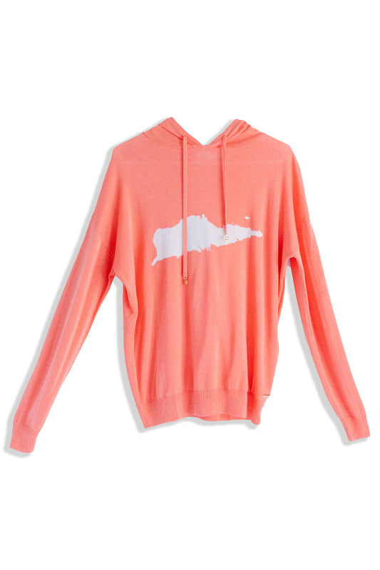 Sudadera con capucha de punto STX "The Polly" Sugar Coral