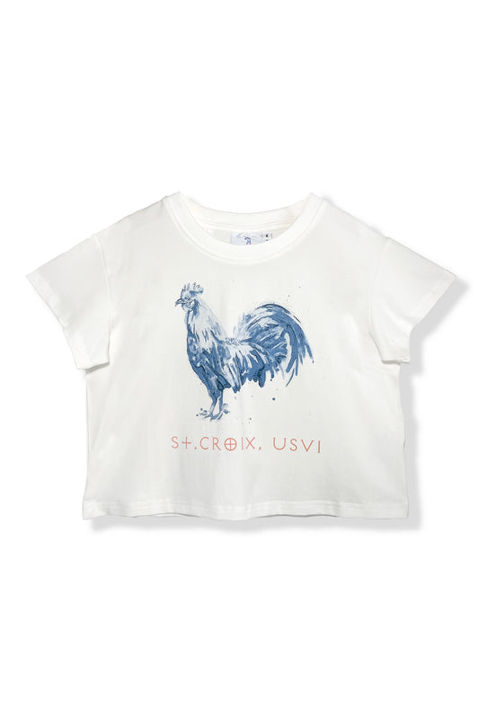 Youth Semi-Crop Tee | Rooster