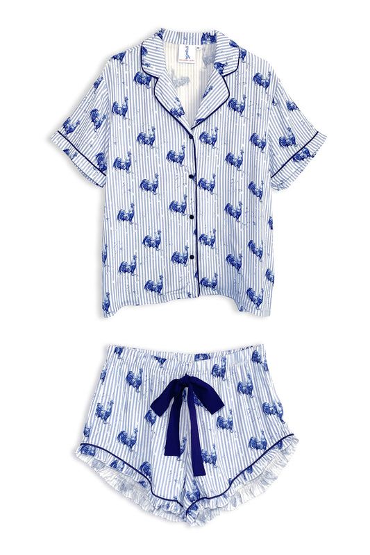 Conjunto de pijama de gallo para mujer