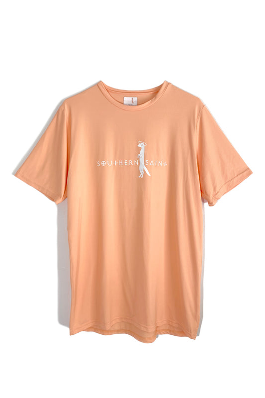 Men's Semi-Fit Short Sleeve Sun Shirt | Peach