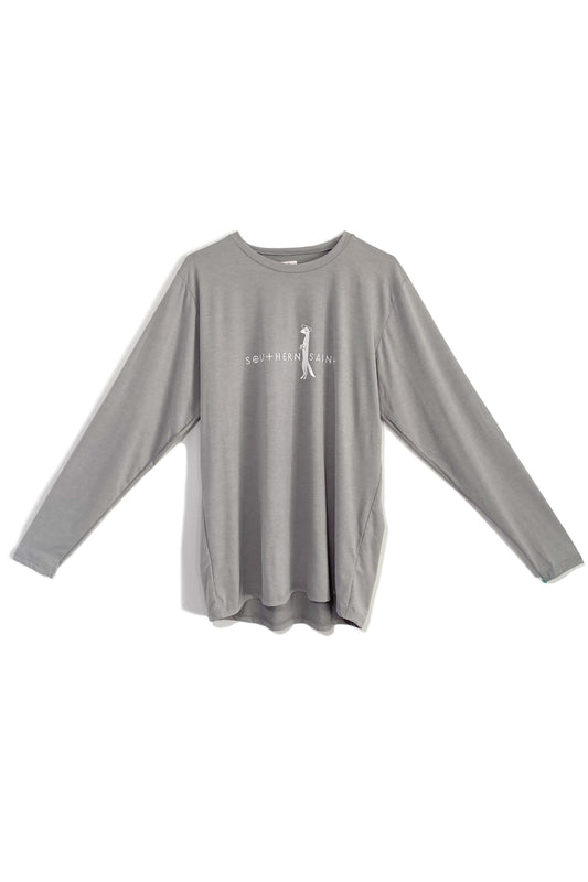 Camisa de sol de corte relajado para hombre | Cuero gris