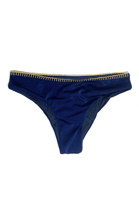 Navy/Gold Crochet Hipster Bottom