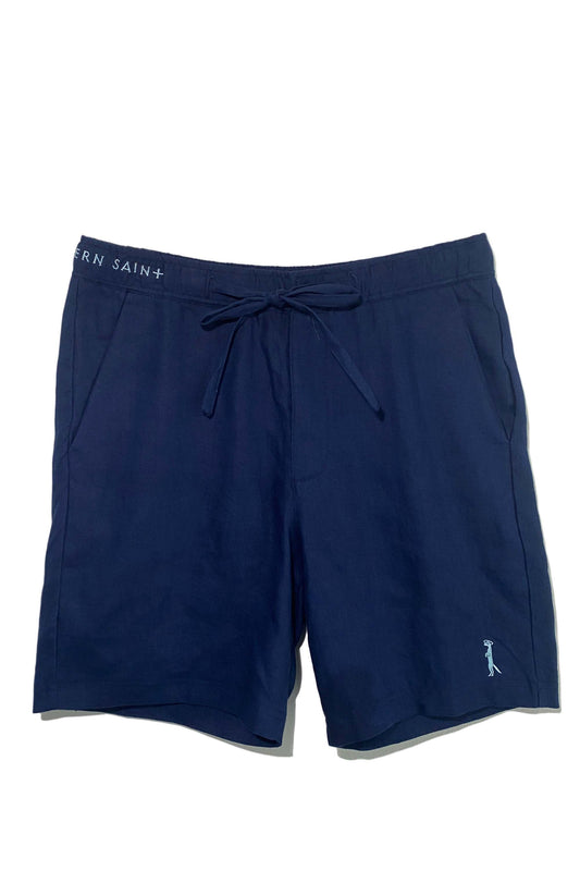 Linen Shorts | Nautical Navy