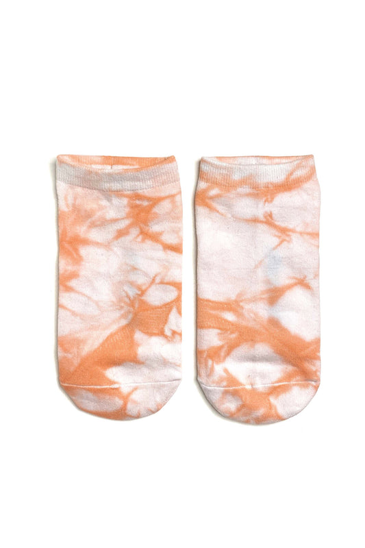 Peach Tie Dye Ankle Sock