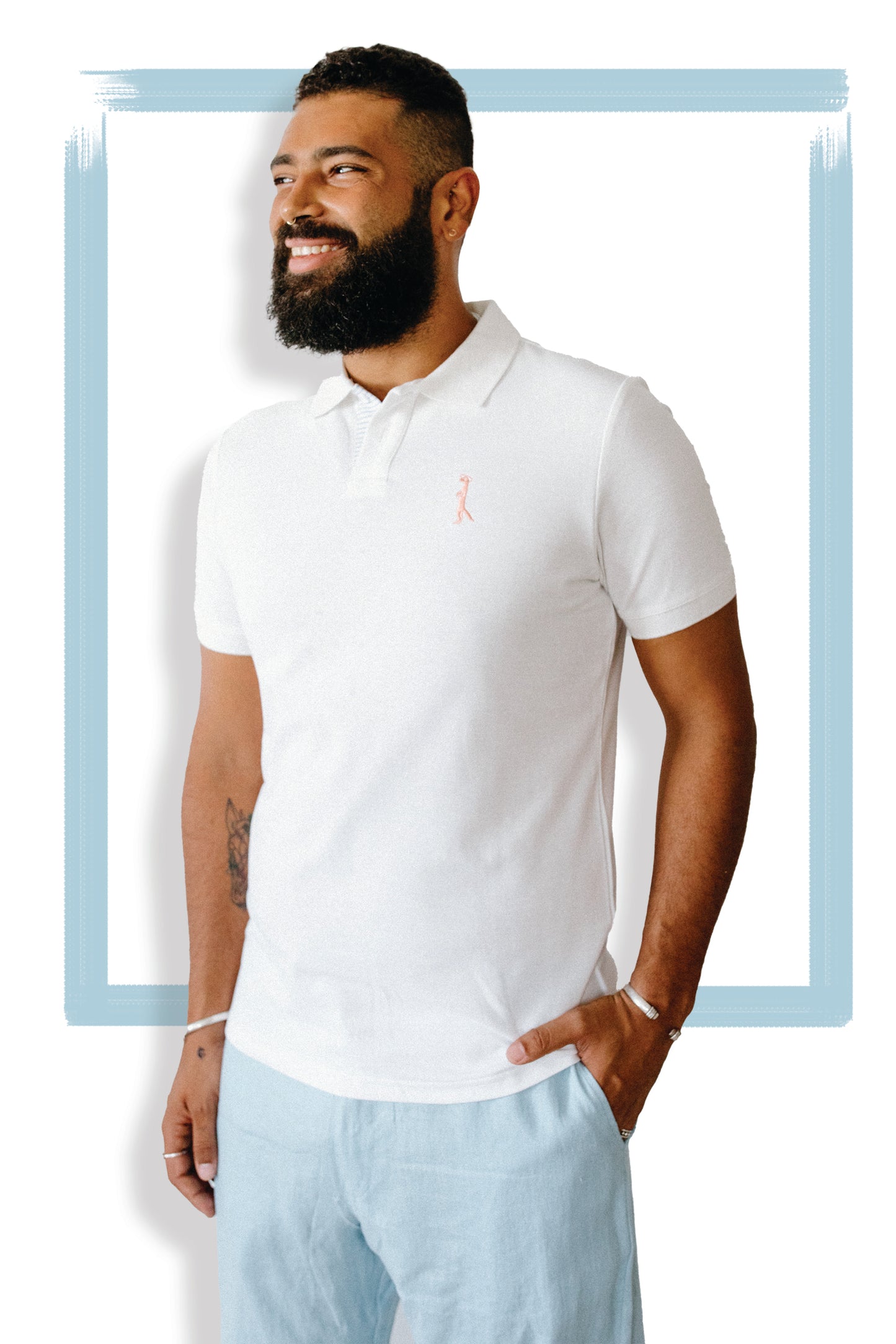 Organic Cotton Polo Shirt | White