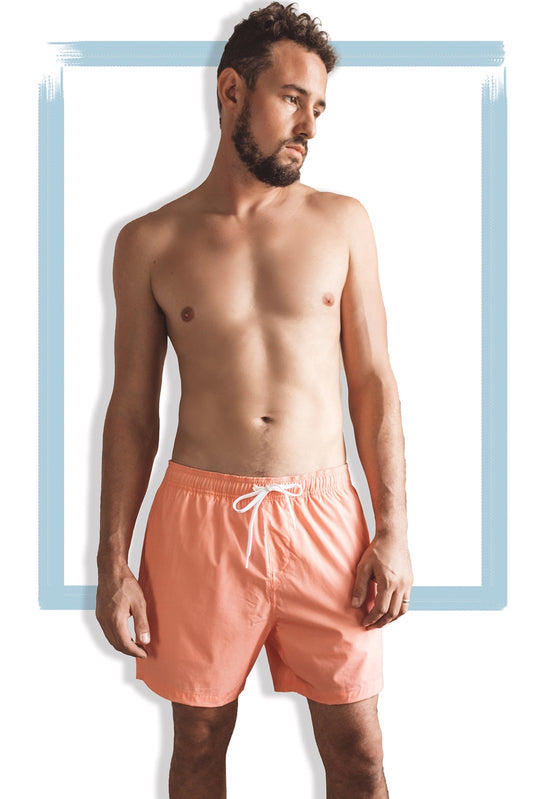 16" Drawstring Volley Swim Trunk | Peach