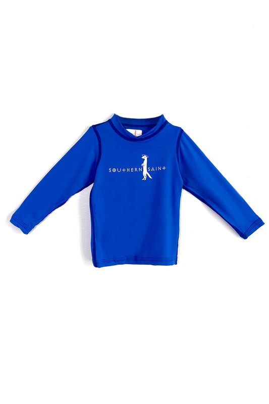 Camisa de sol ajustada para jóvenes | Azul caribeño