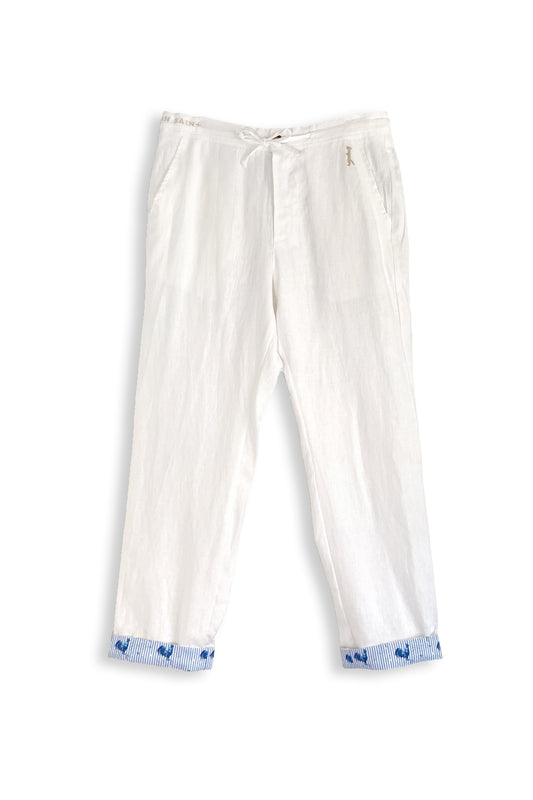 Pantalón con puños de lino | Timonel