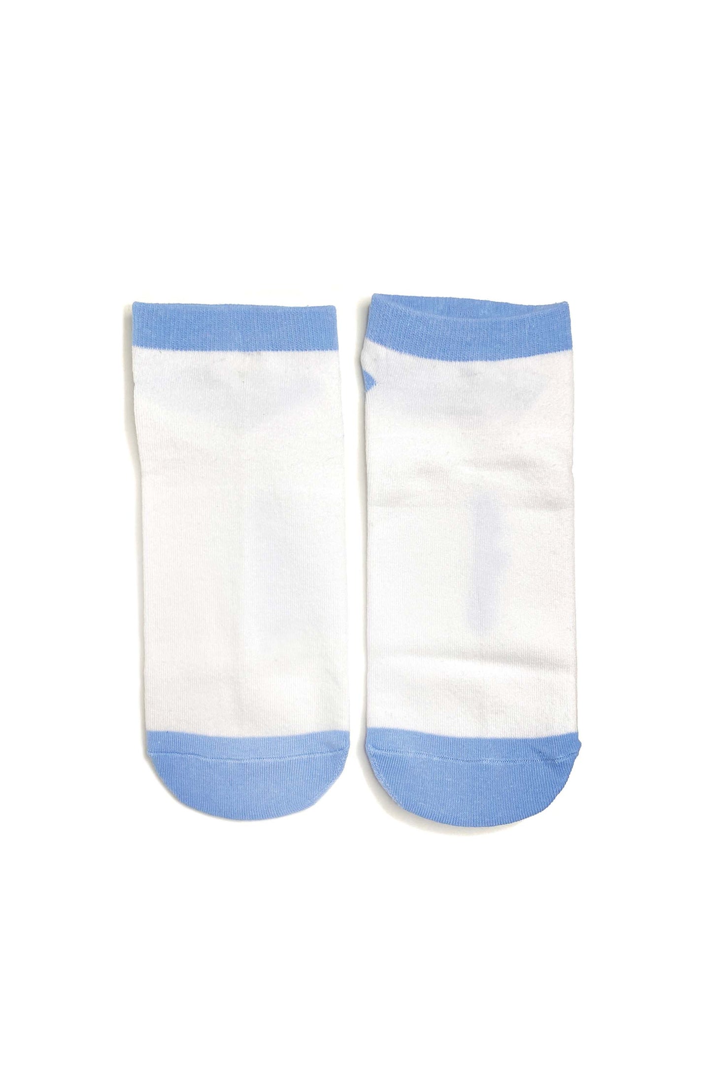 Color Block Ankle Sock | White +  Chambray