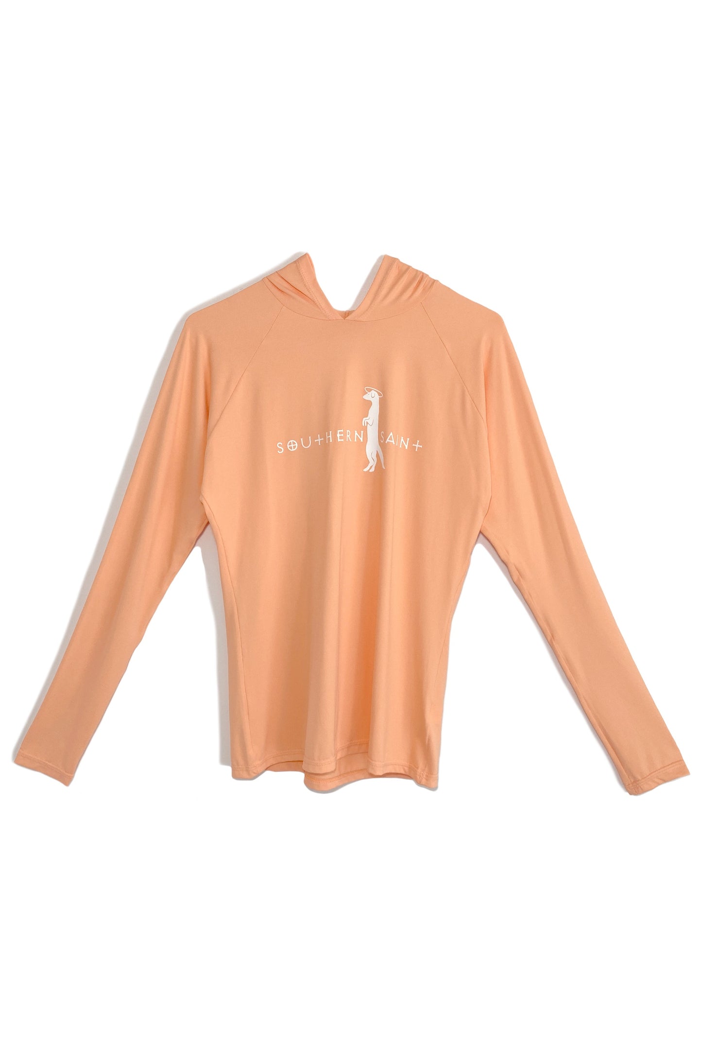 Women's Hooded Semi-Fitted Sun Shirt | Peach